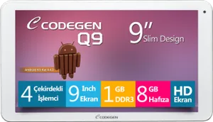 Codegen Q9 1GB RAM 8GB