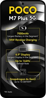 POCO M7 Plus 5G 6GB RAM 128GB